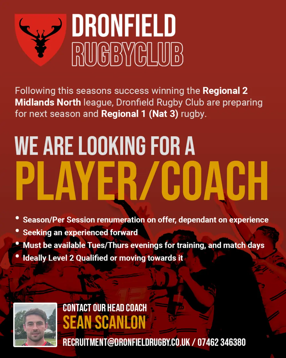 Player/Coach Wanted