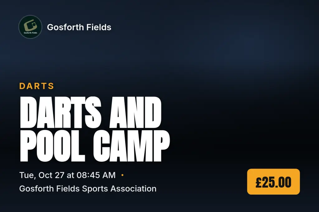 Darts and pool camp